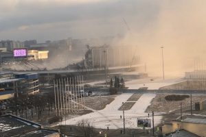 СКК обрушился во время демонтажа. Погиб рабочий